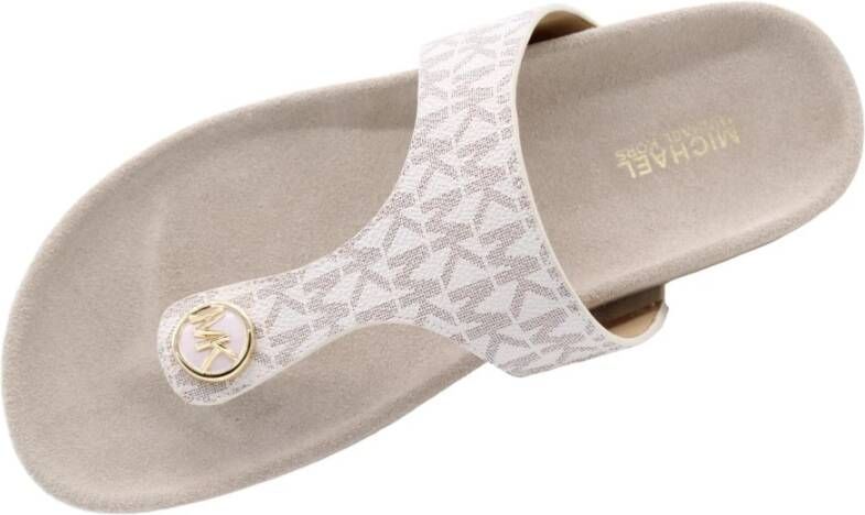 Michael Kors Stijlvolle Zomer Slippers Beige Dames