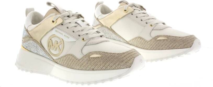 Michael Kors Theo Trainer Pale Gold Geel Dames