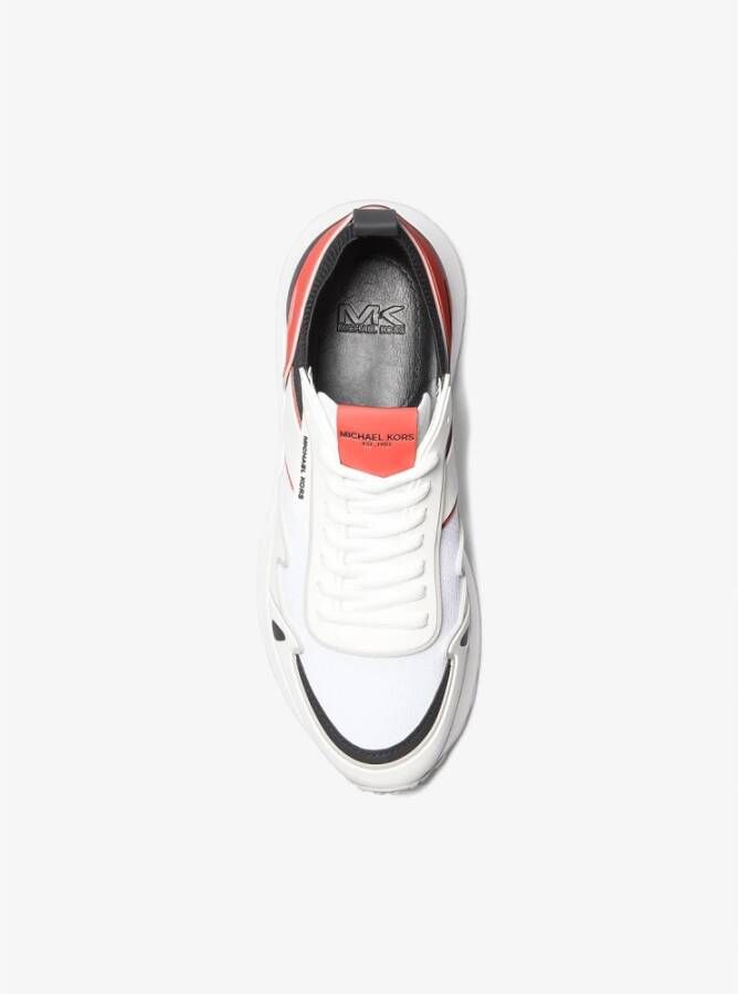 Michael Kors Trendy Rood en Wit Sneakers voor Heren White Heren