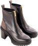 Michael Kors Vierkante hak ritssluiting bootie met monogram Brown Dames - Thumbnail 3