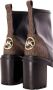 Michael Kors Vierkante hak ritssluiting bootie met monogram Brown Dames - Thumbnail 5