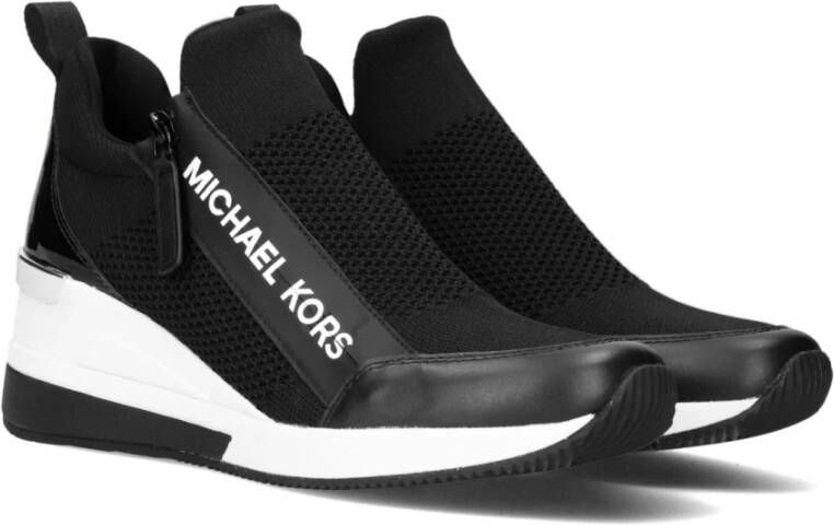 Michael Kors Wedge Trainer Sneakers Stijlvol Lichtgewicht Black Dames