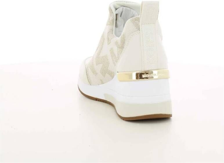 Michael Kors Willis Logo Stretch Breat Trainer Beige Dames