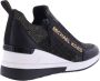 Michael Kors Dames Willis Wedge Sneaker Zwart Gou Black Dames - Thumbnail 2