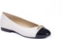 Michael Kors Witte balletflats met zwarte neus White Dames - Thumbnail 2