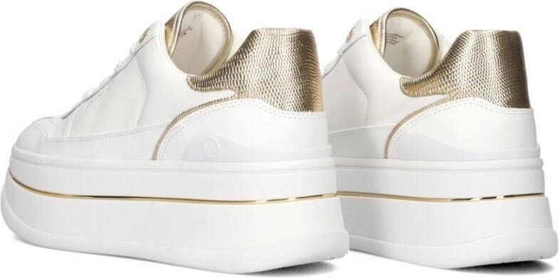 Michael Kors Witte Lage Sneakers Hayes Laces Up White Dames