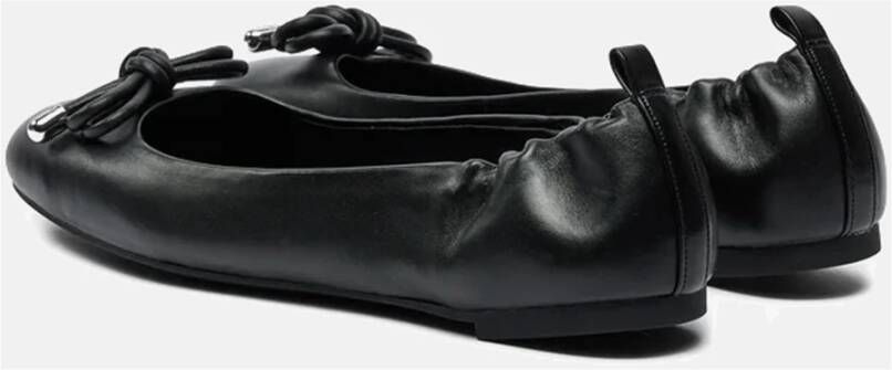 Michael Kors Zwarte Astra Ballerina Leren Schoenen Black Dames