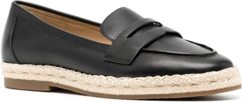 Michael Kors Zwarte Gesloten Espadrille Flats Black Dames