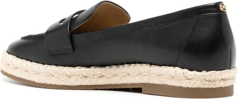 Michael Kors Zwarte Gesloten Espadrille Flats Black Dames