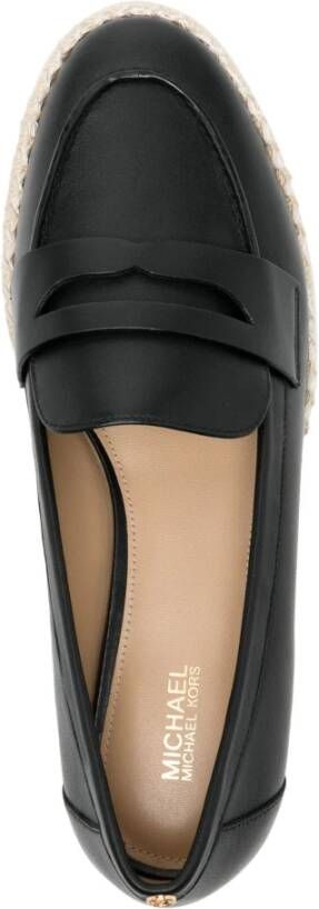 Michael Kors Zwarte Gesloten Espadrille Flats Black Dames