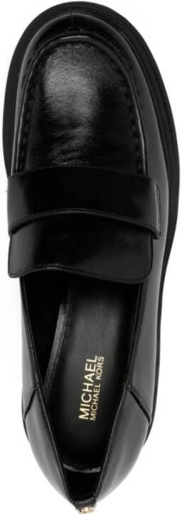 Michael Kors Zwarte hakken loaferschoenen Black Dames