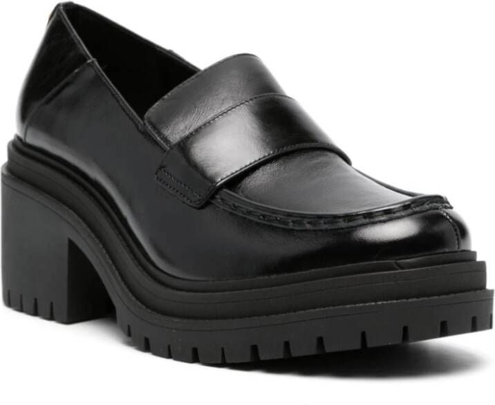 Michael Kors Zwarte hakken loaferschoenen Black Dames