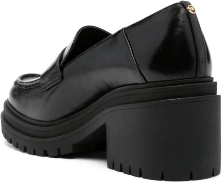 Michael Kors Zwarte hakken loaferschoenen Black Dames