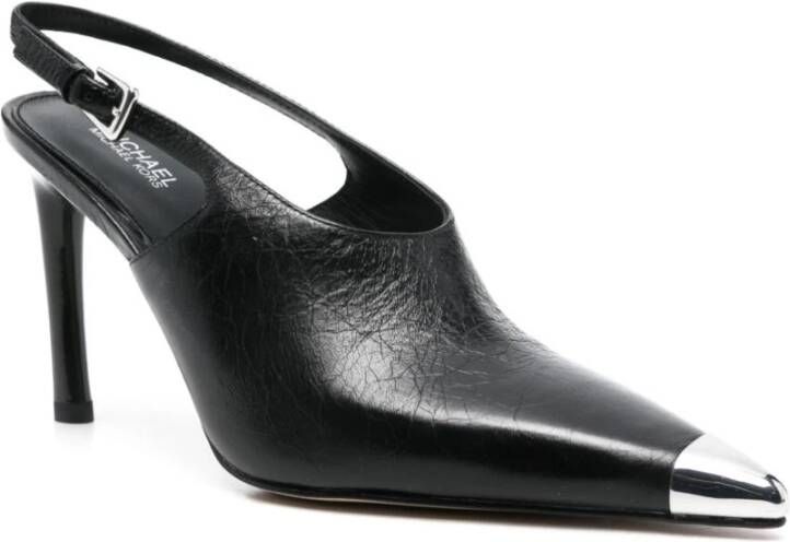 Michael Kors Zwarte Middelhoge Stijlvolle Pumps Black Dames