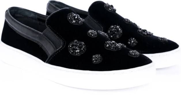 Michael Kors Zwarte Keaton Slip-On Schoenen Black Dames