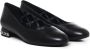 Michael Kors Zwarte Leren Ballet Flats Lage Hak Black Dames - Thumbnail 3