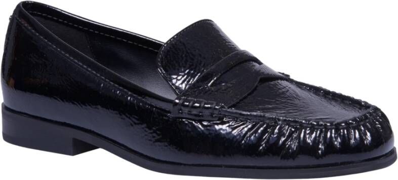 Michael Kors Zwarte Loafer Schoenen met Glanzend Effect Black Dames