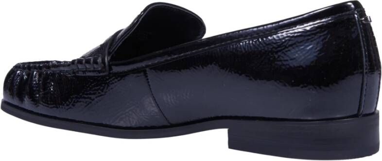 Michael Kors Zwarte Loafer Schoenen met Glanzend Effect Black Dames