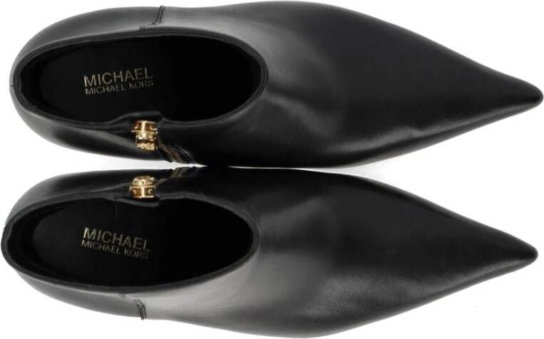 Michael Kors Zwarte Luna Hak Enkellaars Black Dames