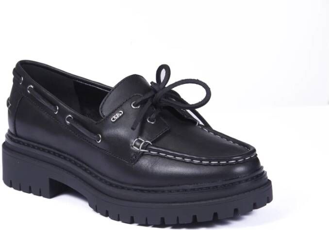 Michael Kors Zwarte Mocassin Platte Schoenen Black Dames