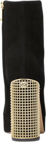 Michael Kors Zwarte Platform Bootie Stijl Black Dames