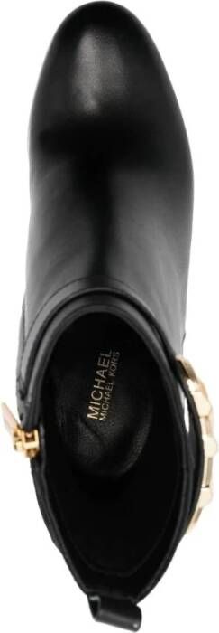 Michael Kors Zwarte Platform Enkellaars Black Dames