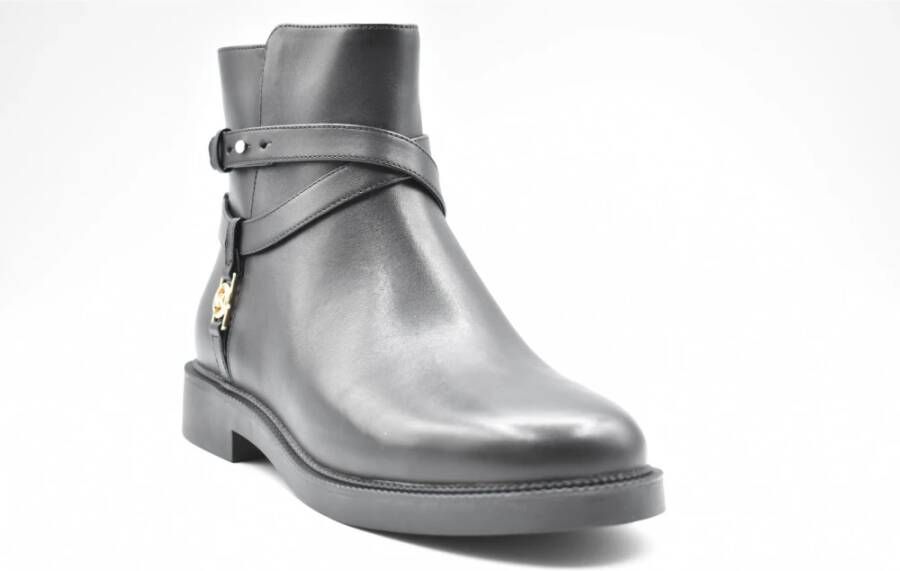 Michael Kors Zwarte Veterschoenen Elegante Stijl Black Dames