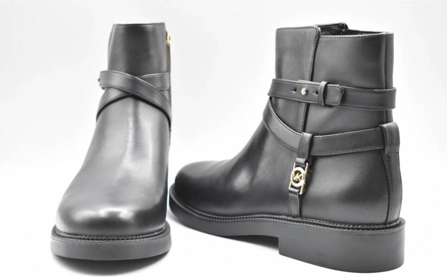 Michael Kors Zwarte Veterschoenen Elegante Stijl Black Dames