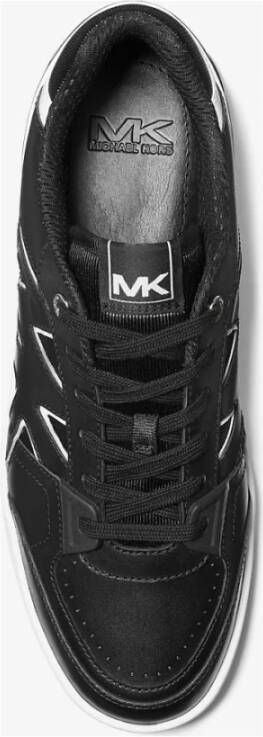 Michael Kors Zwarte Vetersneakers voor Mannen Black Heren