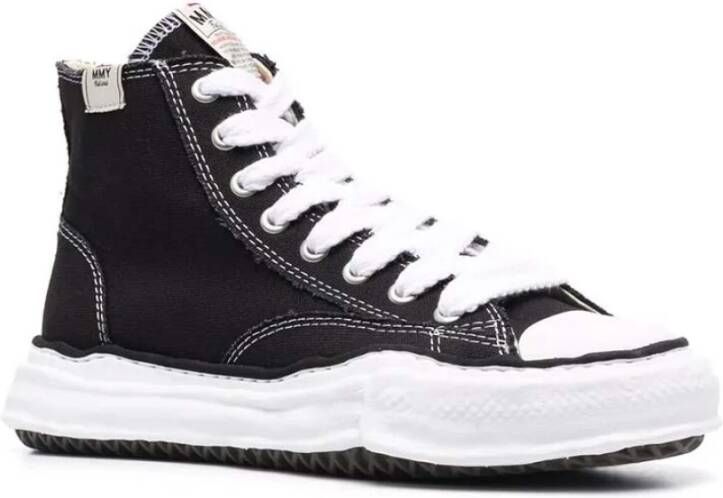 Mihara Yasuhiro Canvas HI Cut Sneaker Black Heren