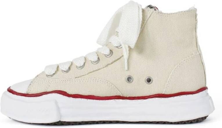 Mihara Yasuhiro Canvas Hi-Cut Sneaker Natuurlijk Beige Dames