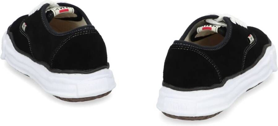 Mihara Yasuhiro Canvas Low-Top Sneakers met Velvet Black Heren