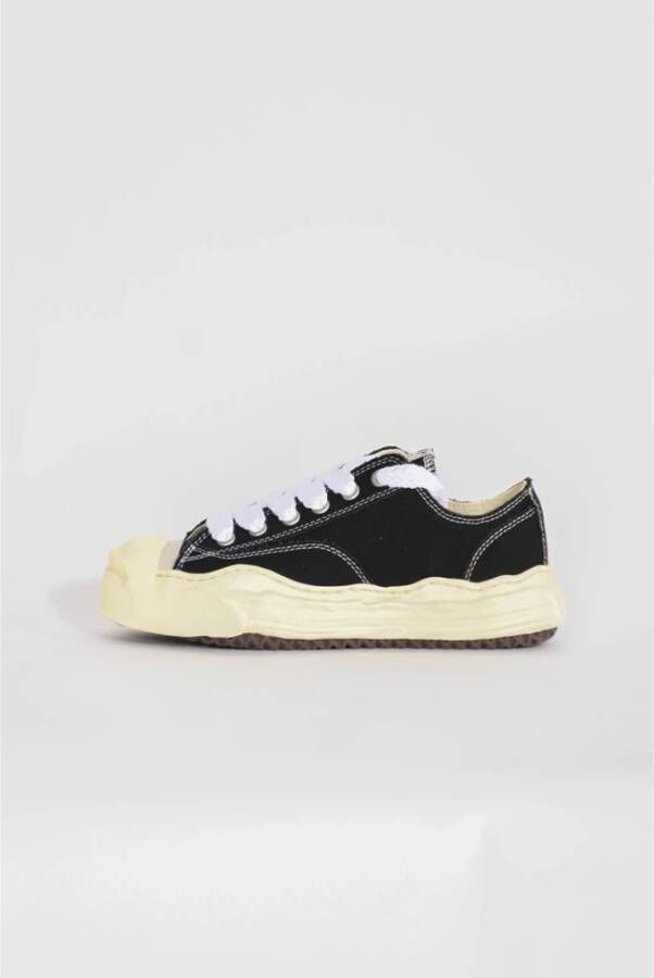 Mihara Yasuhiro Canvas Sneakers met Rubberen Zool Black Heren