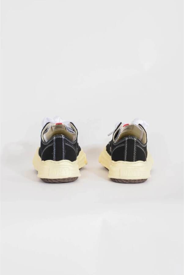 Mihara Yasuhiro Canvas Sneakers met Rubberen Zool Black Heren