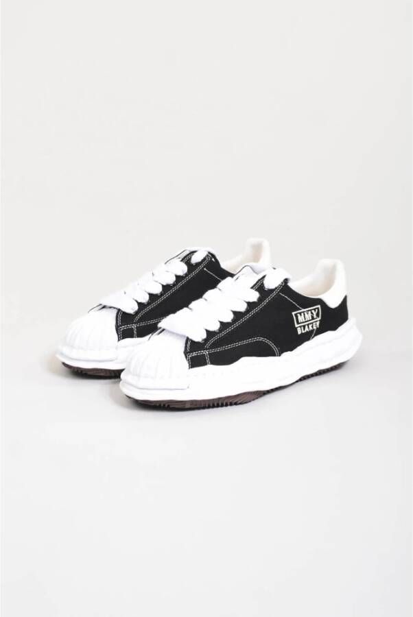 Mihara Yasuhiro Canvas Sneakers met Rubberen Zool Black Heren