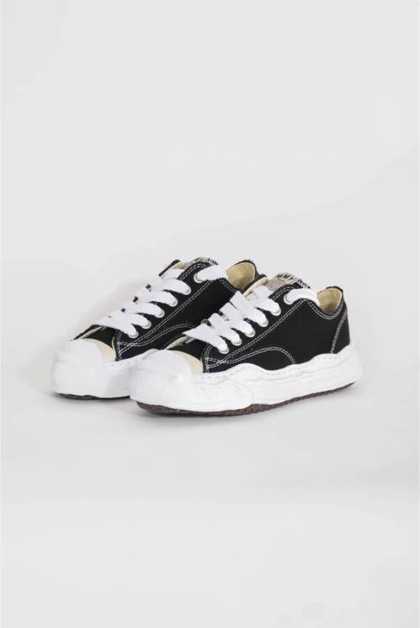 Mihara Yasuhiro Canvas Sneakers met Rubberen Zool Black Heren