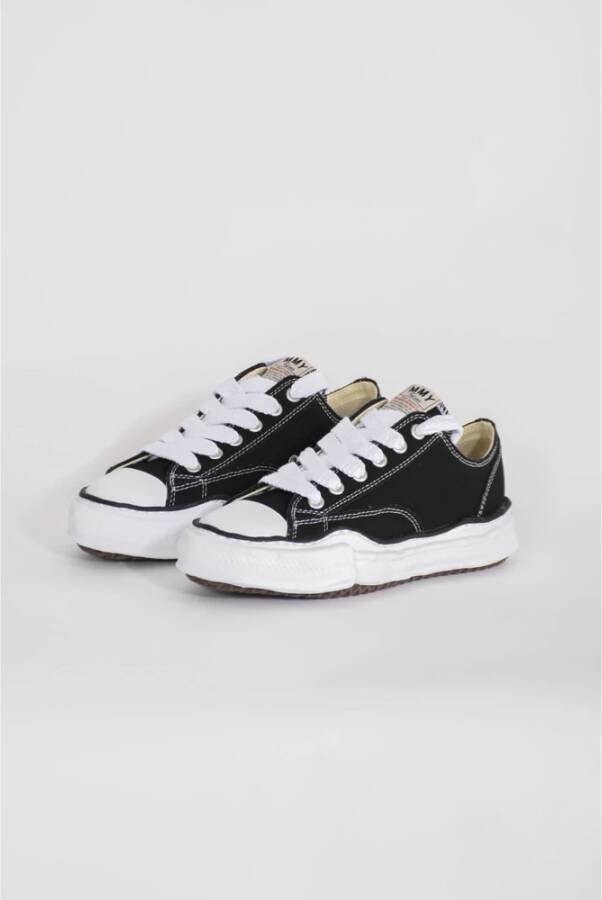 Mihara Yasuhiro Canvas Sneakers met Rubberen Zool Black Heren