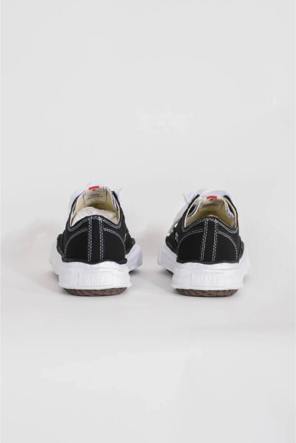 Mihara Yasuhiro Canvas Sneakers met Rubberen Zool Black Heren