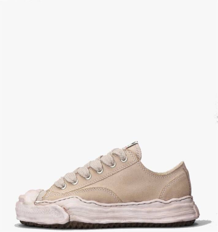 Mihara Yasuhiro Canvas Sneakers met Rubberen Zool Brown Heren