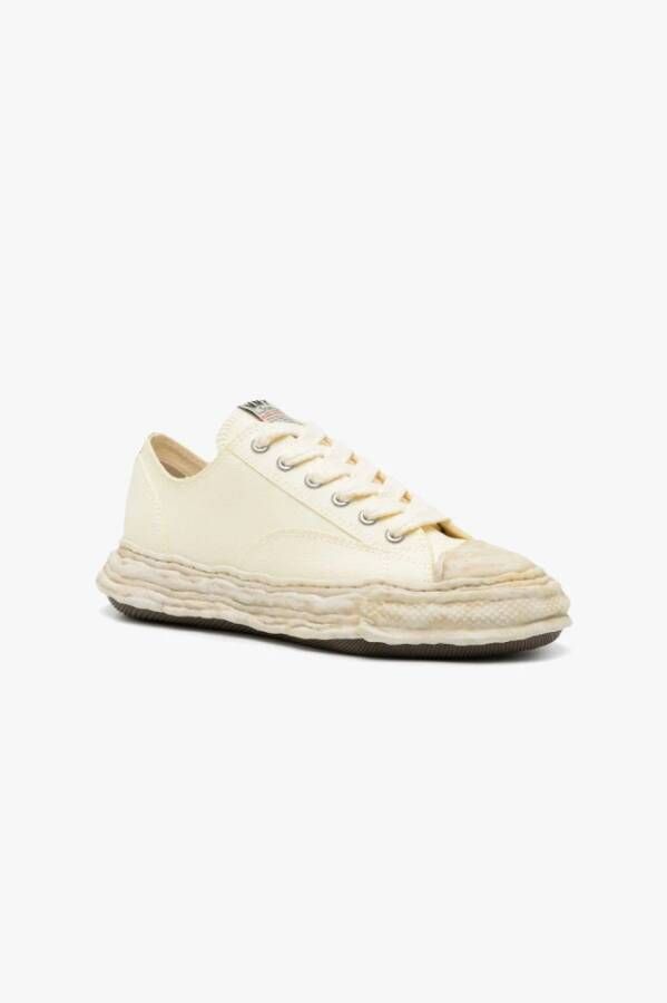 Mihara Yasuhiro Canvas Sneakers met Rubberen Zool White Heren