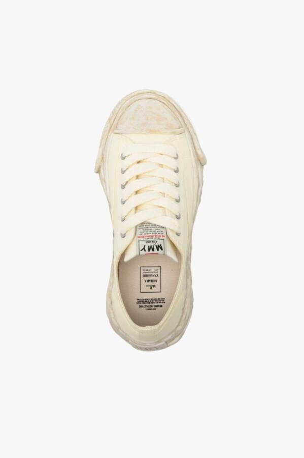 Mihara Yasuhiro Canvas Sneakers met Rubberen Zool White Heren