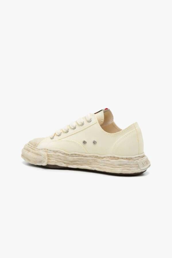 Mihara Yasuhiro Canvas Sneakers met Rubberen Zool White Heren