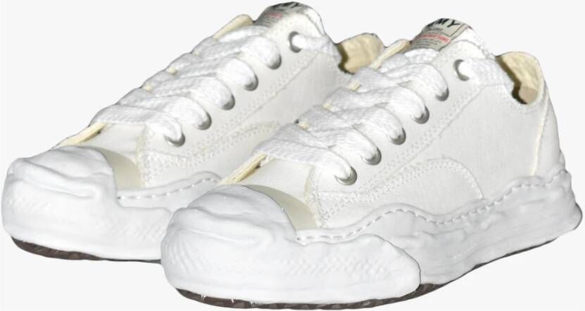 Mihara Yasuhiro Canvas Sneakers met Rubberen Zool White Heren