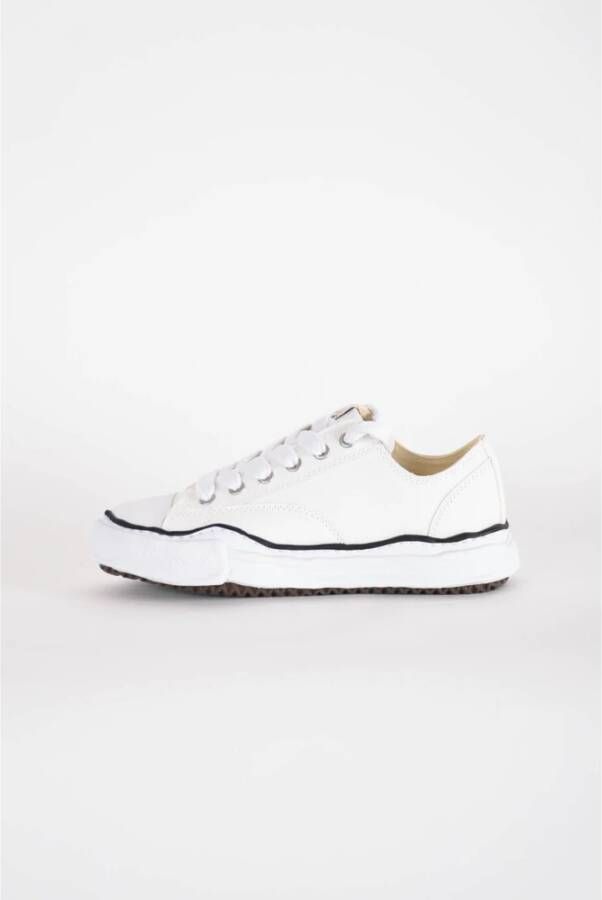 Mihara Yasuhiro Canvas Sneakers met Rubberen Zool White Heren