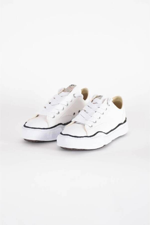 Mihara Yasuhiro Canvas Sneakers met Rubberen Zool White Heren