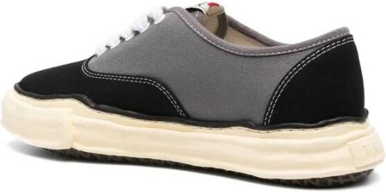 Mihara Yasuhiro Canvas Veterschoenen met Contrasterende Rand Gray Heren