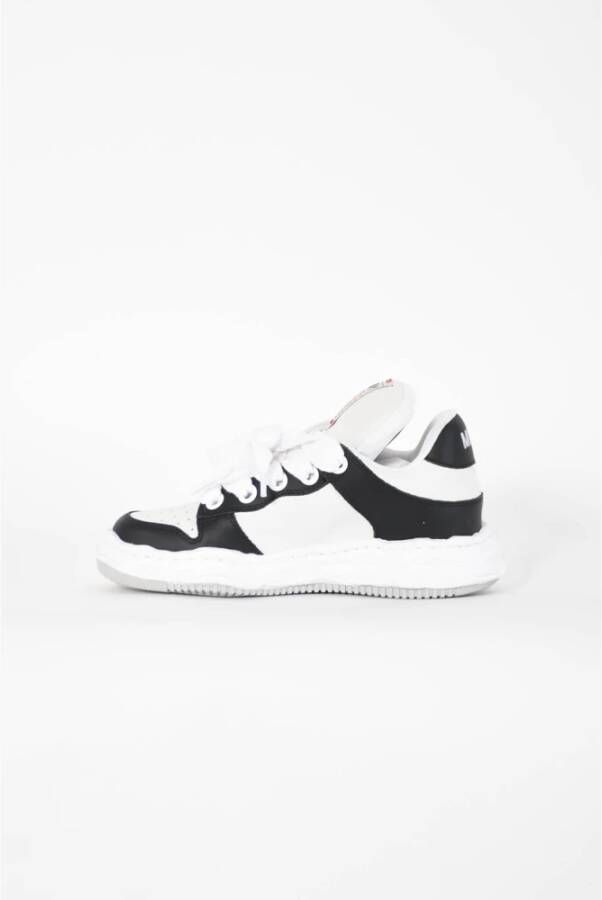 Mihara Yasuhiro Geperforeerde Leren Wayne Sneakers Black Heren