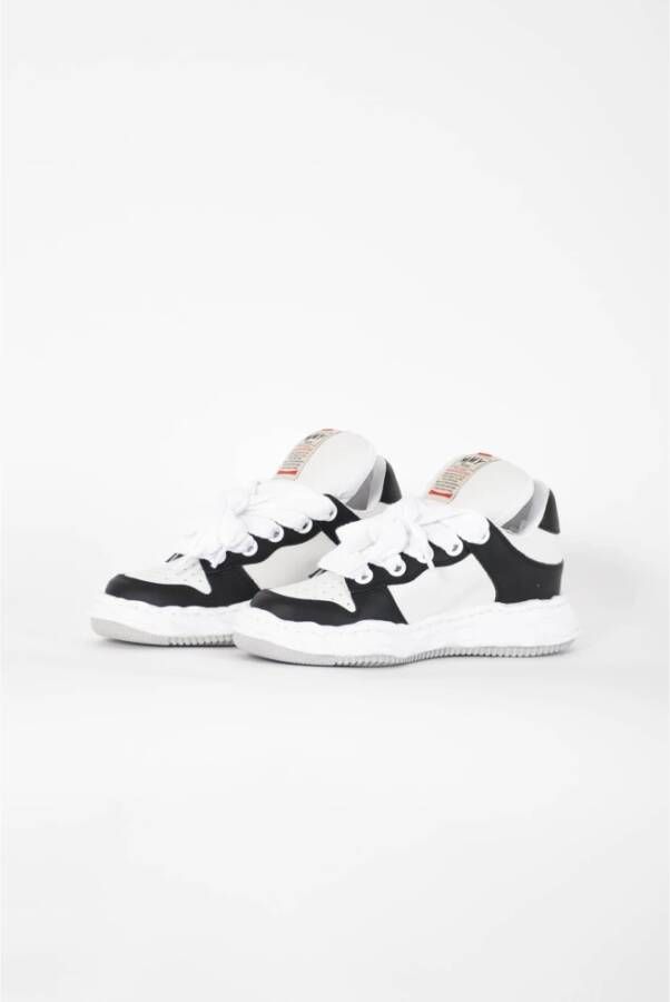 Mihara Yasuhiro Geperforeerde Leren Wayne Sneakers Black Heren