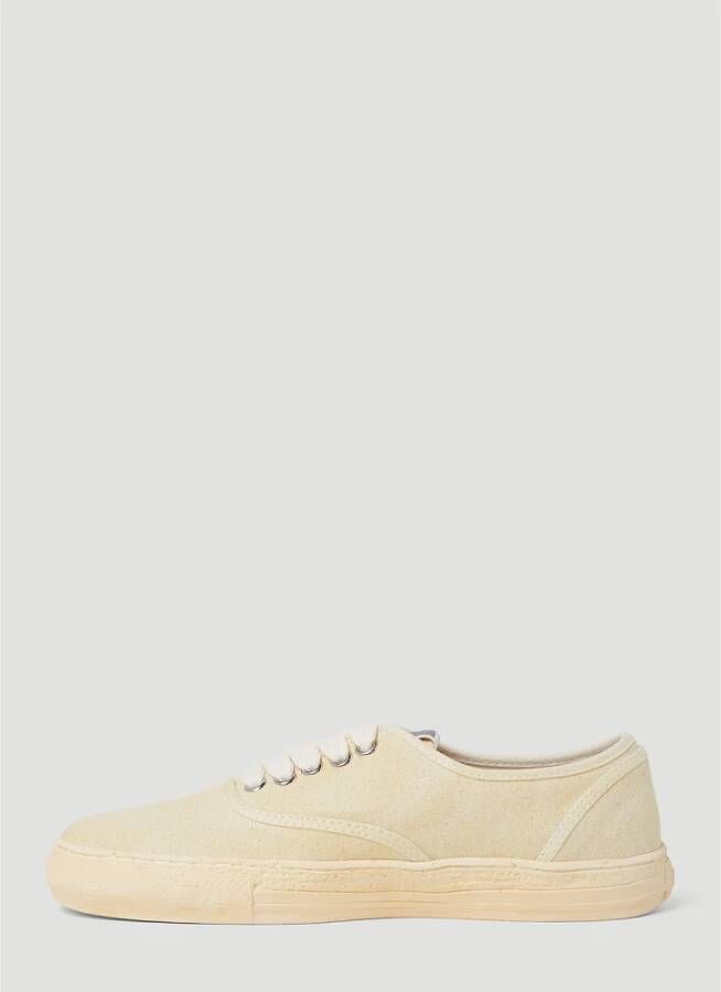 Mihara Yasuhiro Lage Top Sneakers in Past Sole 5 Beige Heren