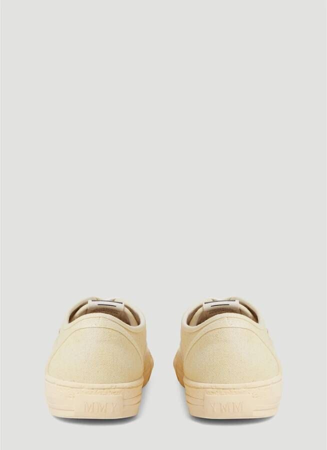 Mihara Yasuhiro Lage Top Sneakers in Past Sole 5 Beige Heren